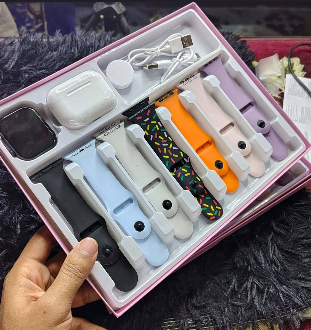 S2000 PRO SMART WATCH  (প্রিমিয়াম ডিজাইনের ৭ টা বেল্ট সাথে  এয়ারপডস ওয়াচ কভার ফ্রী)